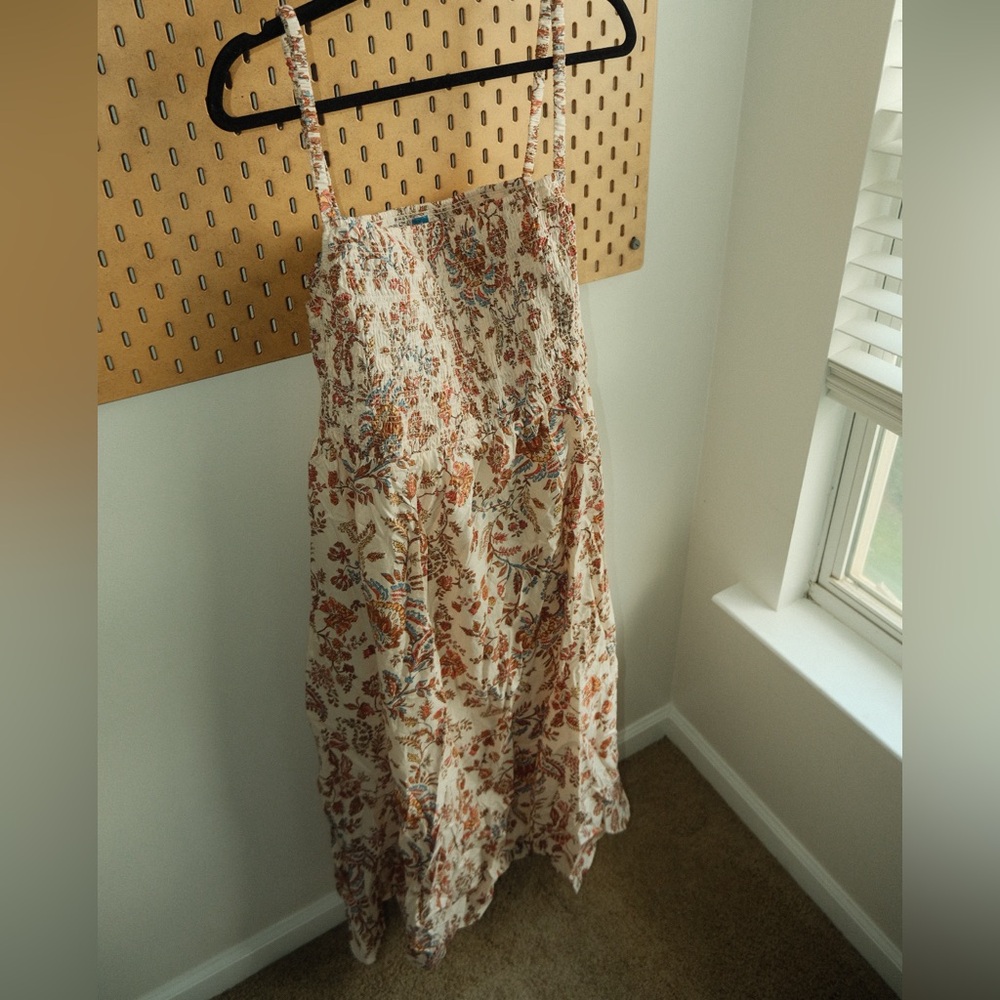Old Navy Fit and Flare Cotton Poplin Dress